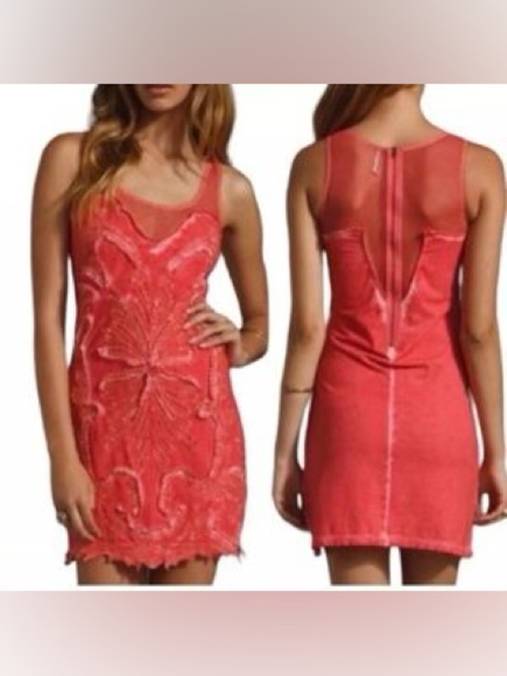 Free People dark star mini dress